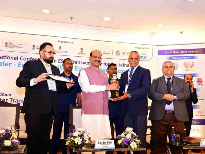 KL University IWF award, wastewater treatment India, water conservation university, KLEF sustainability, India Water Foundation award